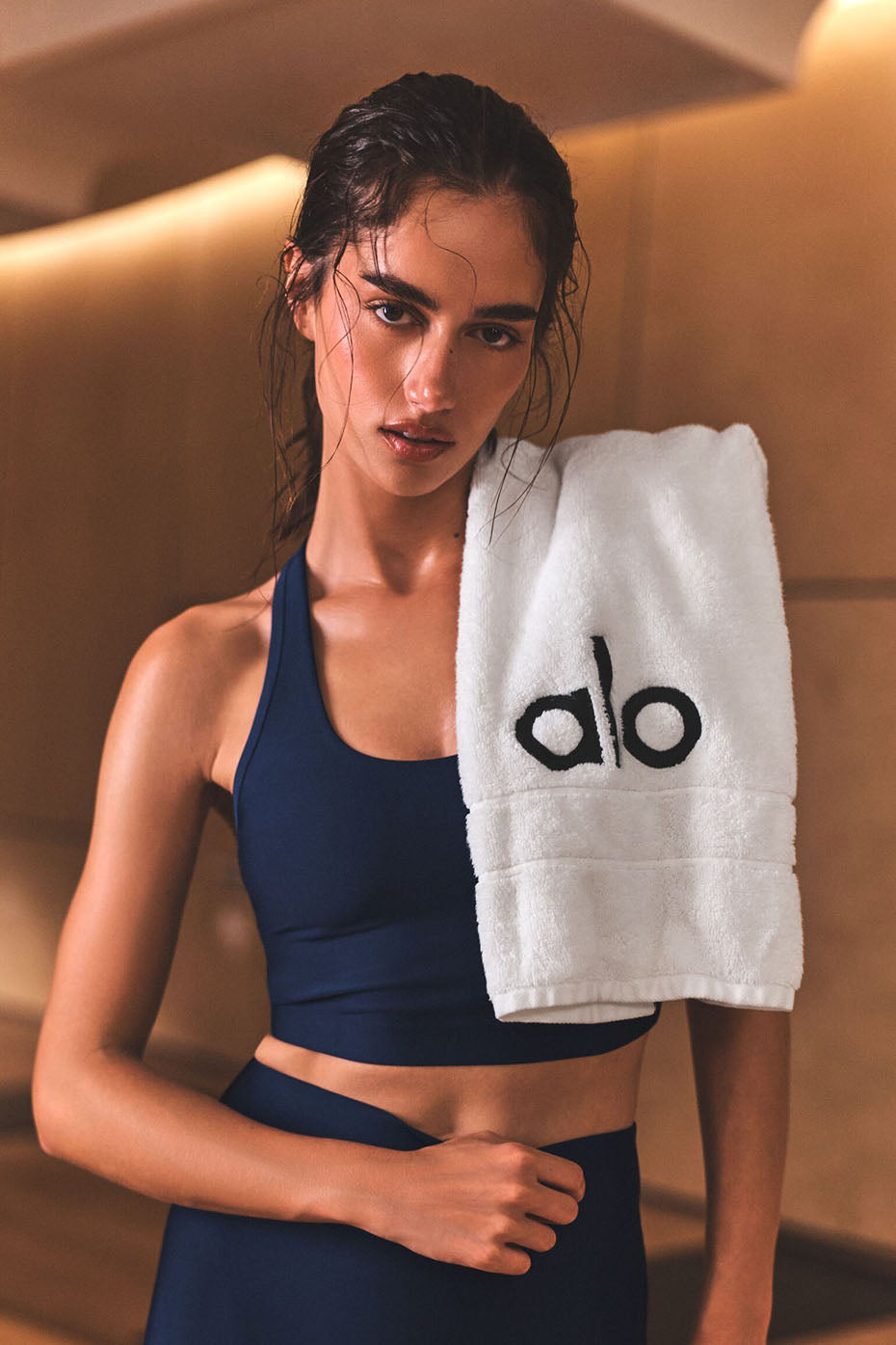 Airlift Super Sleek Bra Tank - Navy image 1