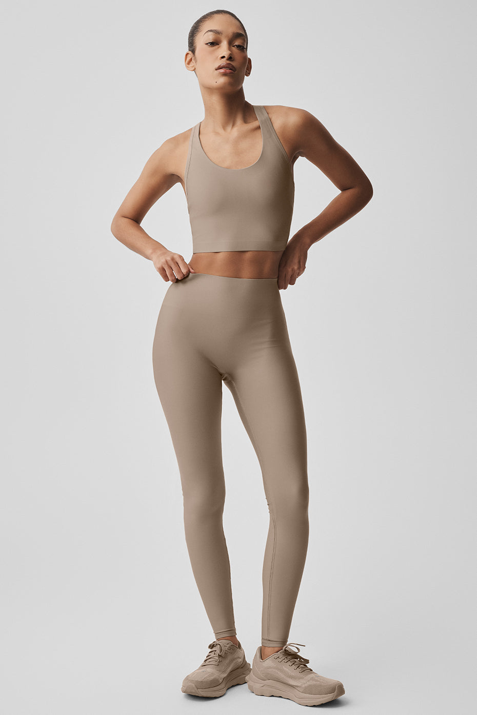 Airlift Super Sleek Bra Tank - Gravel image 6