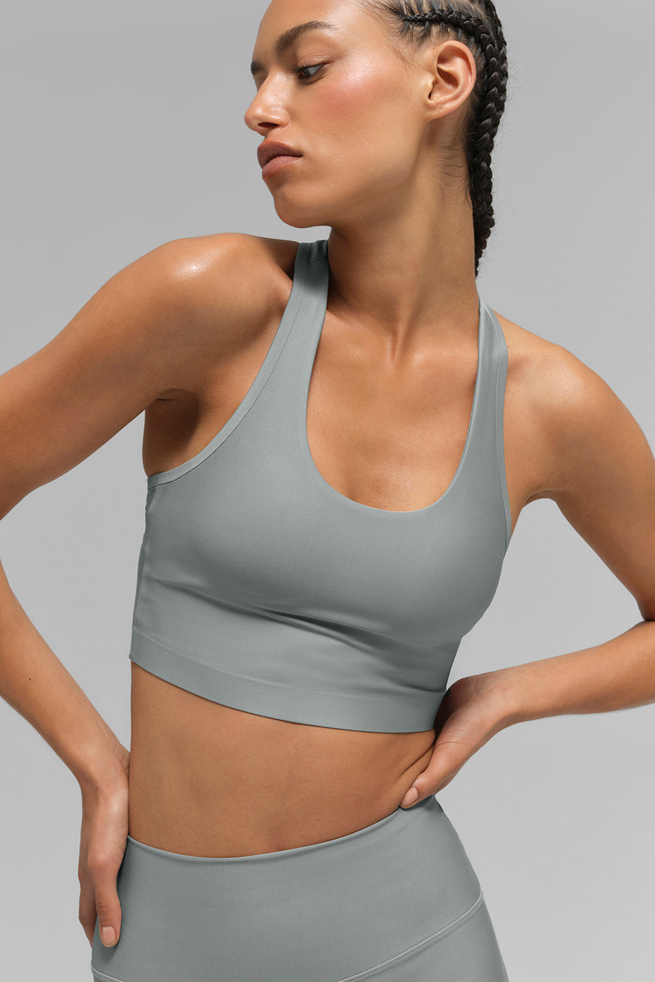 Airlift Super Sleek Bra Tank - Lunar Grey image 3