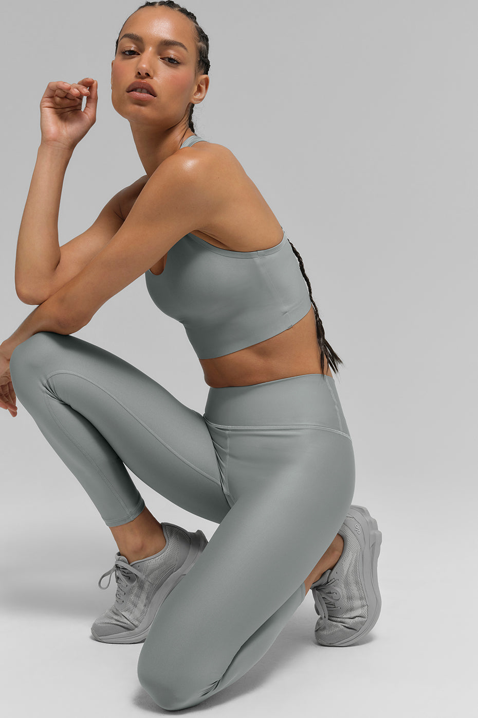 Airlift Super Sleek Bra Tank - Lunar Grey image 4