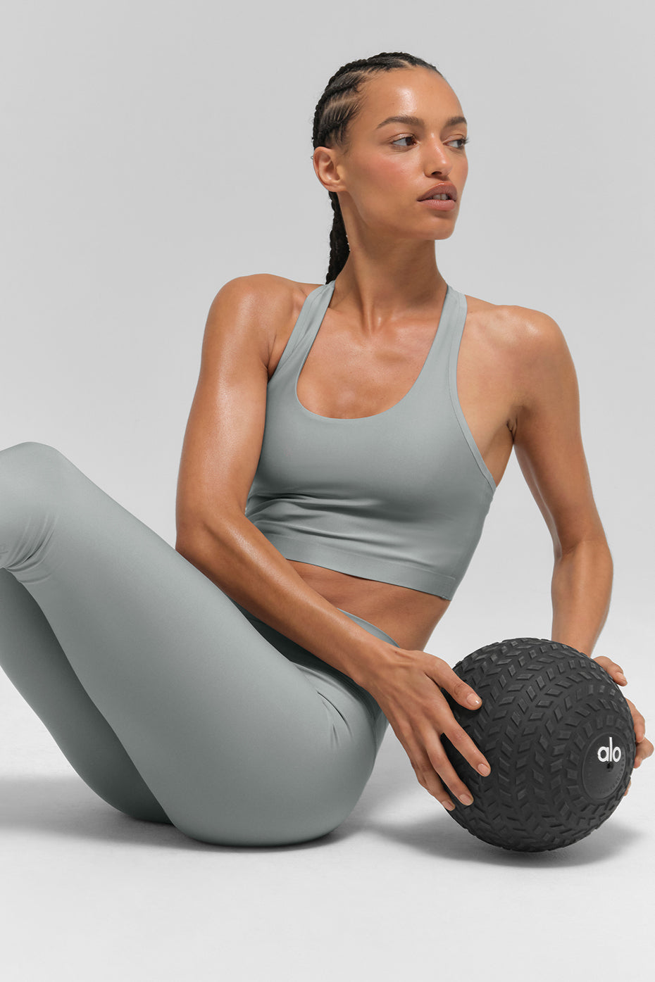 Airlift Super Sleek Bra Tank - Lunar Grey image 5