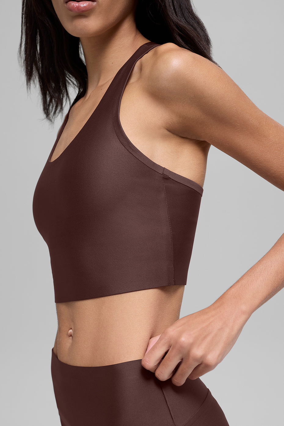 Airlift Super Sleek Bra Tank - Brownstone image 4