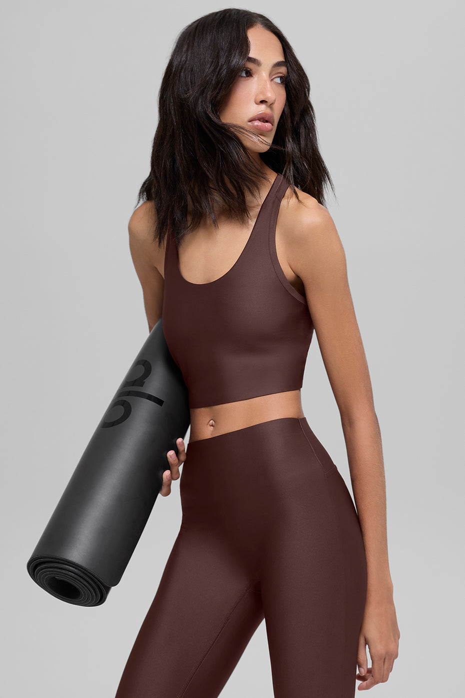 Airlift Super Sleek Bra Tank - Brownstone image 5