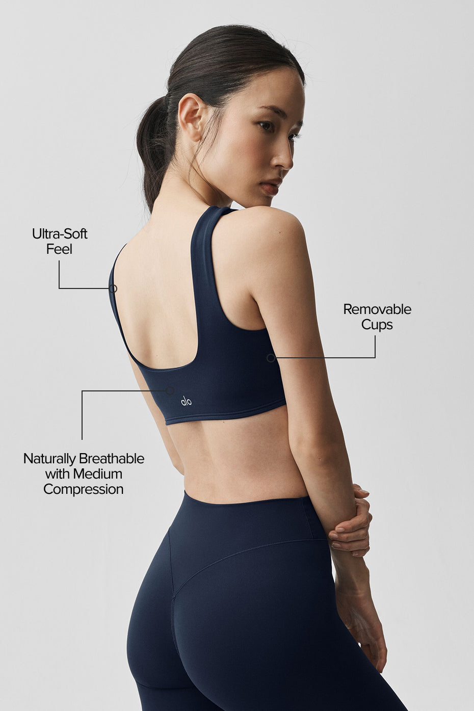 ALO Softsculpt Precision Bra - Navy image 2