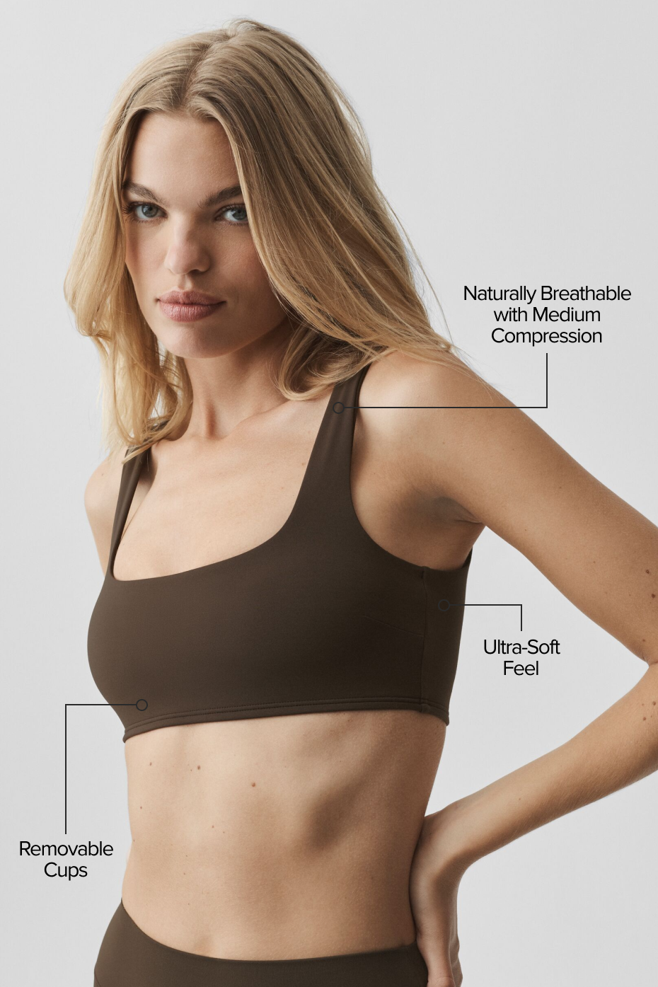 ALO Softsculpt Precision Bra - Espresso image 2