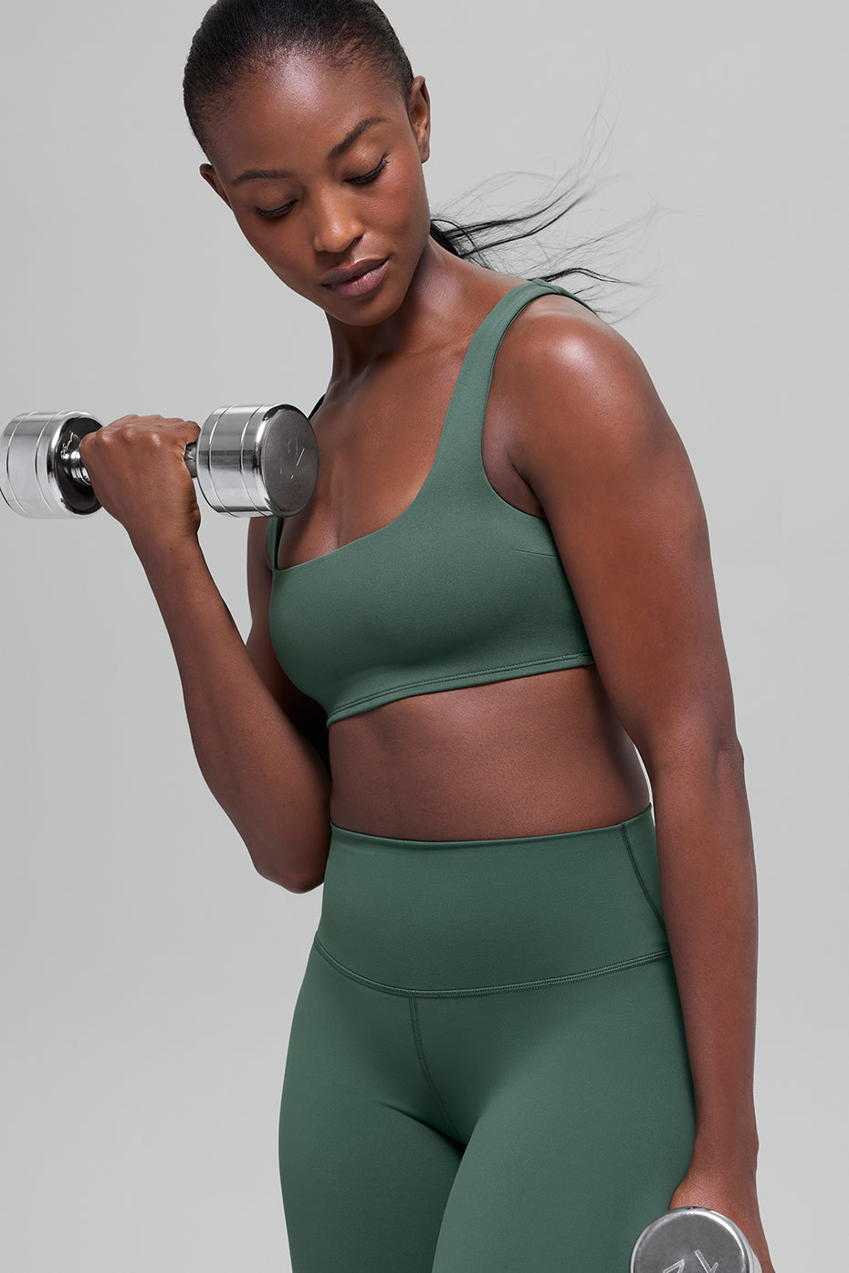 ALO Softsculpt Precision Bra - Clover Green image 3