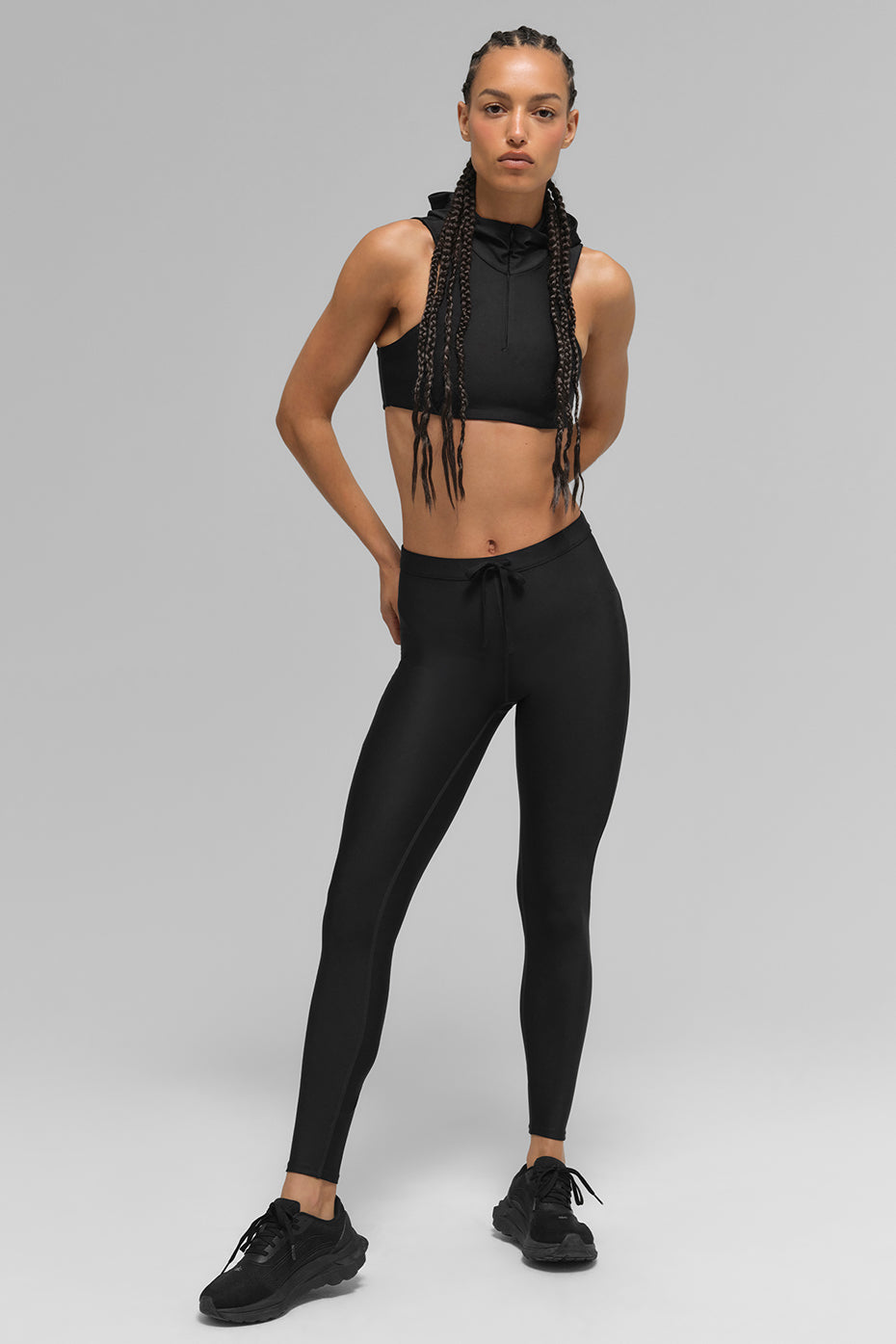 Airlift Light Speed Hooded Bra - Black image 5
