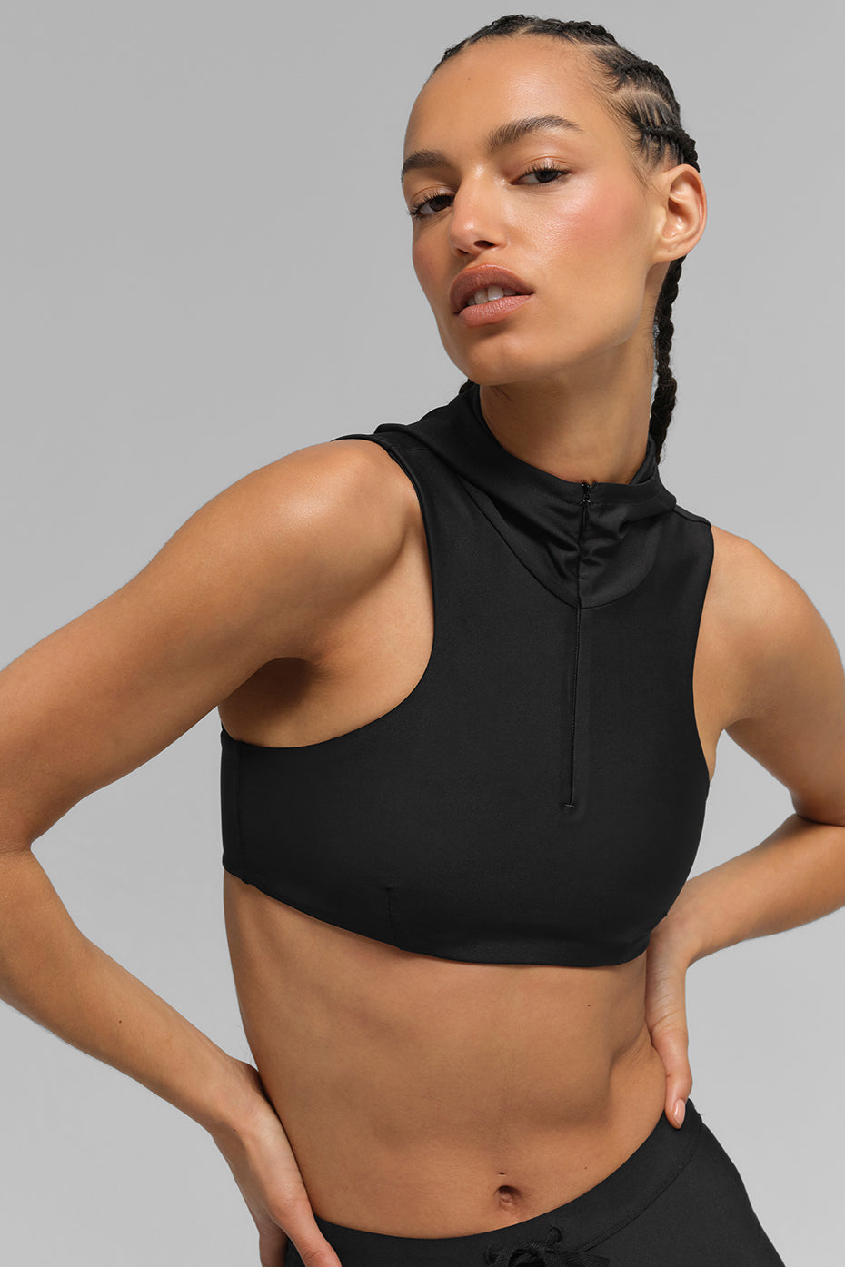 Airlift Light Speed Hooded Bra - Black image 1