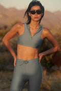 Airlift Light Speed Hooded Bra - Lunar Grey image 1