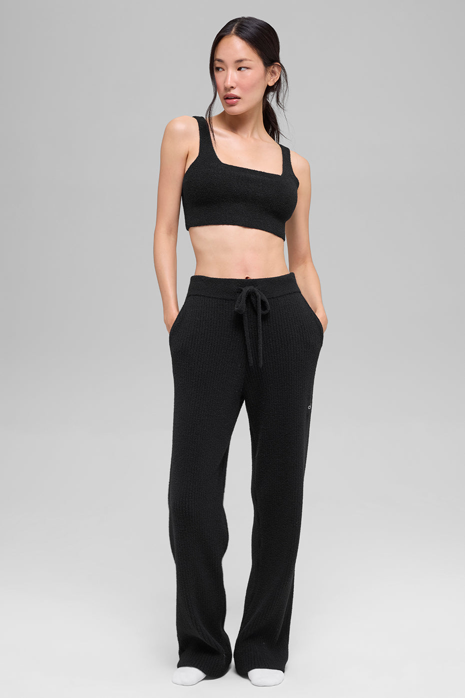 Snuggle Up Sweater Bra - Black image 4