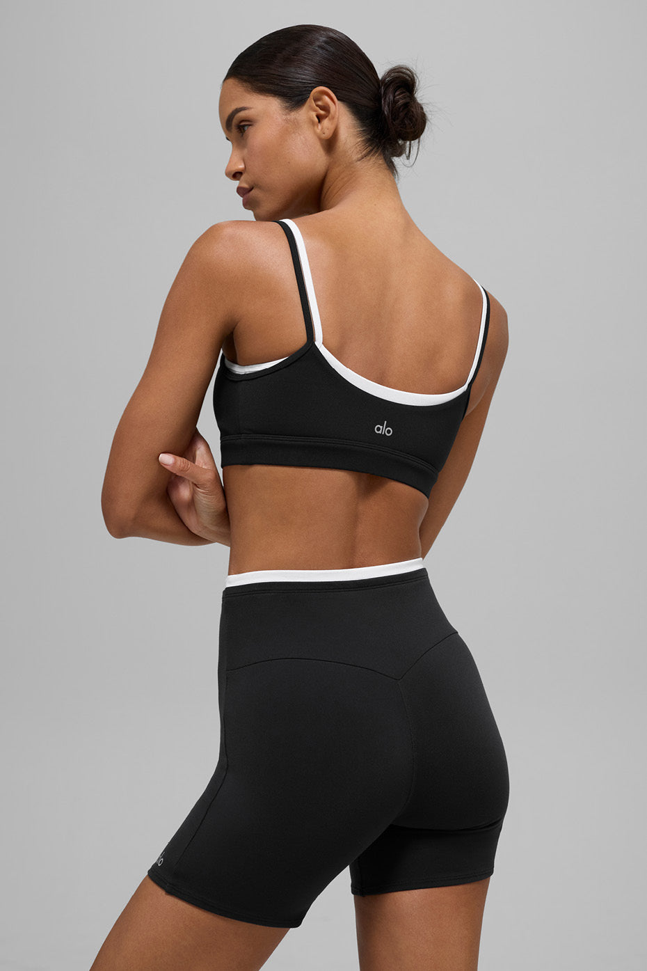 Airbrush Double Up Bra - Black/White image 4