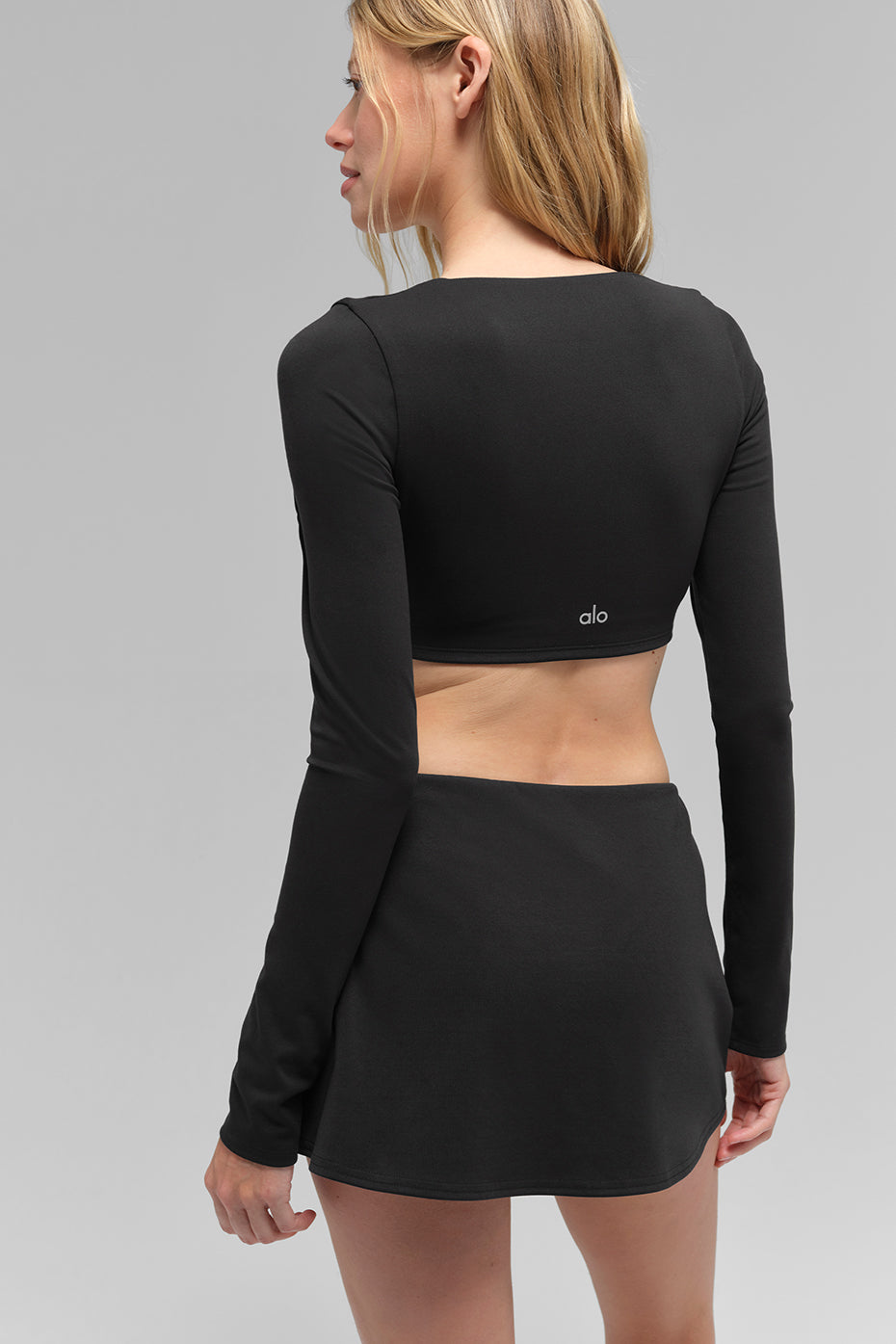 ALO Softsculpt Precision Long Sleeve Bra - Black image 3