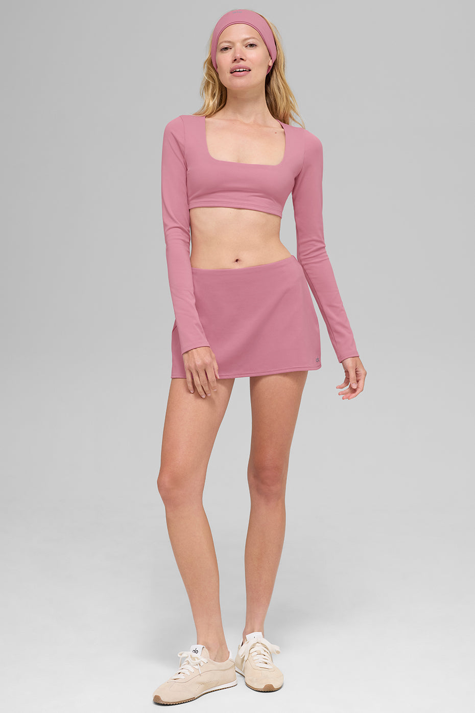 ALO Softsculpt Precision Long Sleeve Bra - Pink Wild Rose image 4