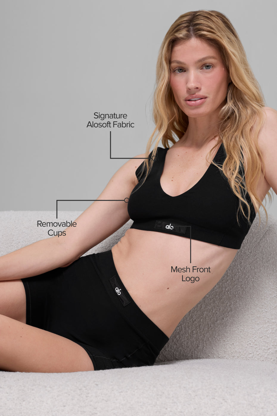 Alosoft Sincere Bra - Black image 2