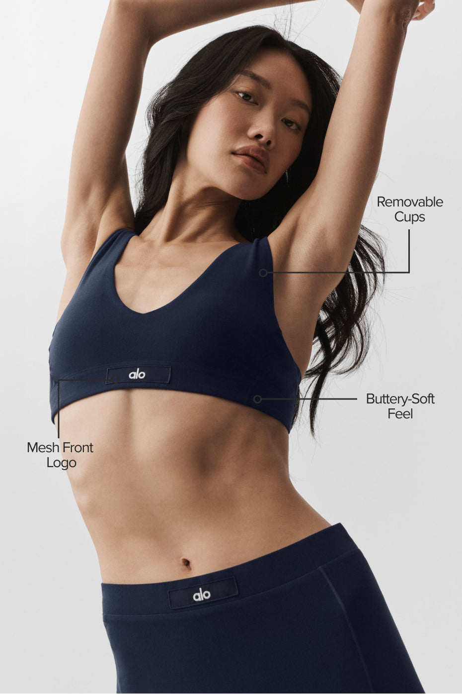 Alosoft Sincere Bra - Navy image 2