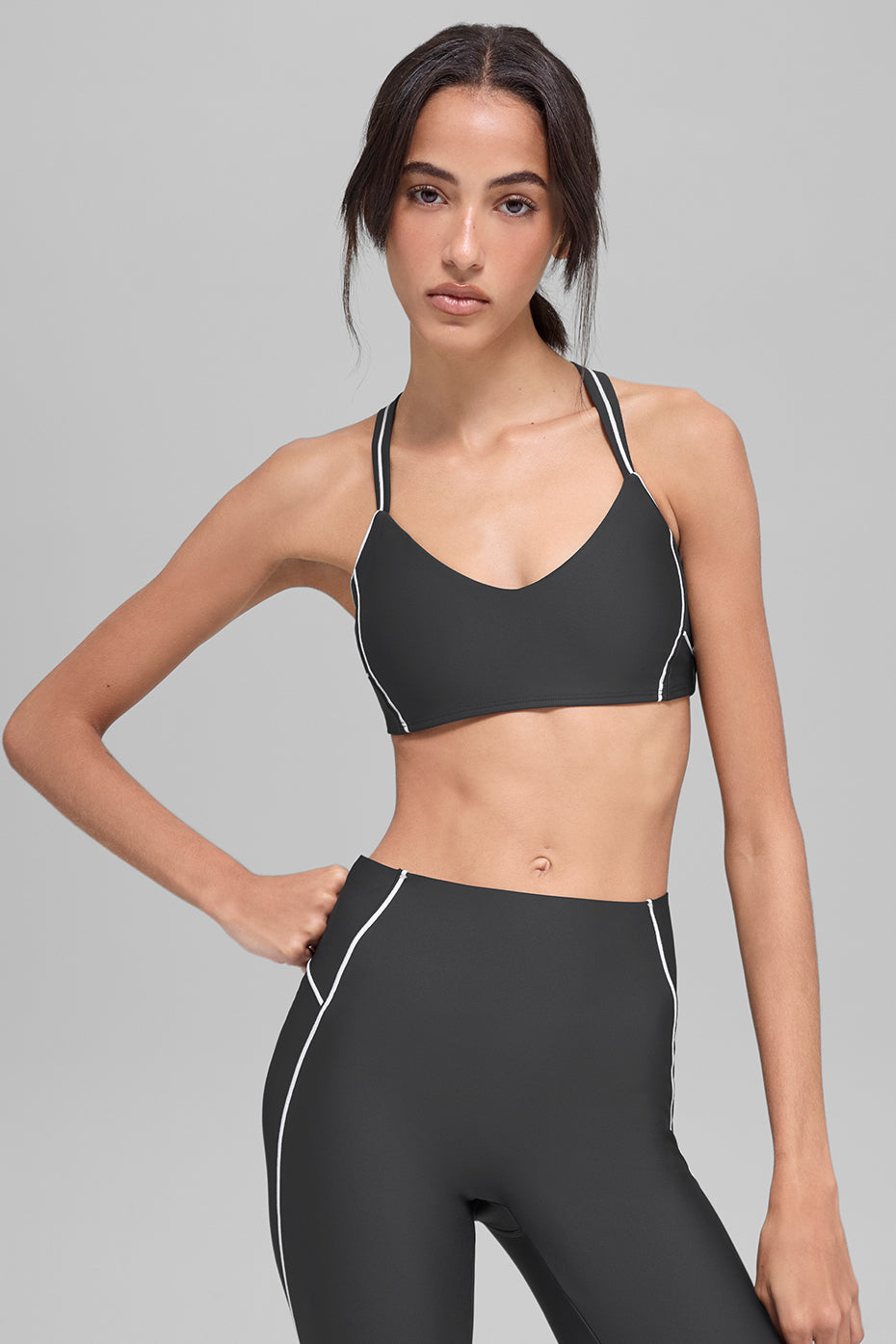 Airlift Haven Bra - Anthracite/White image 3