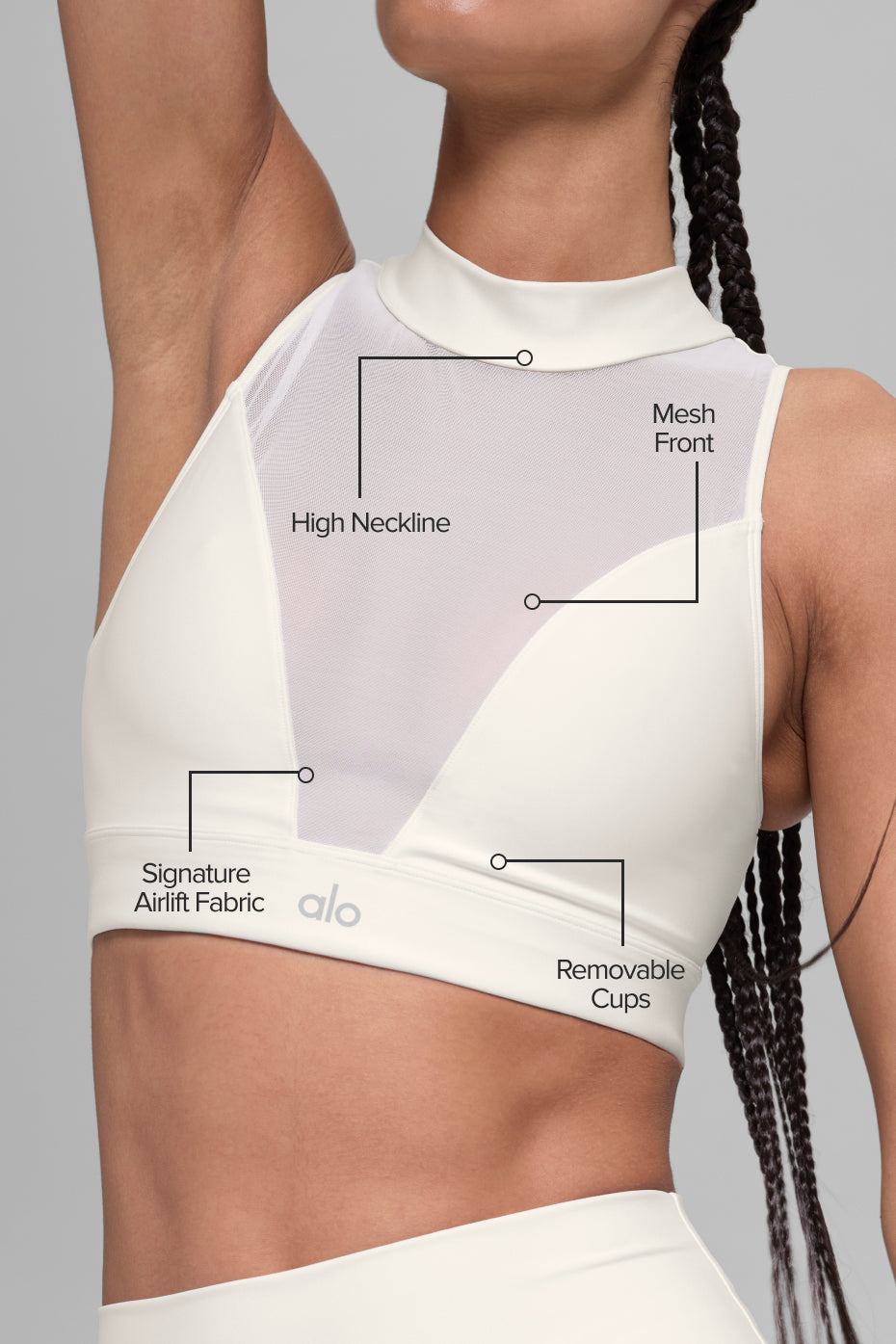 Airlift Mesh Infatuation Bra - Ivory image 2