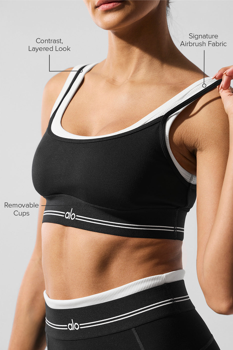Airbrush Better Together Bra - Black/White image 2