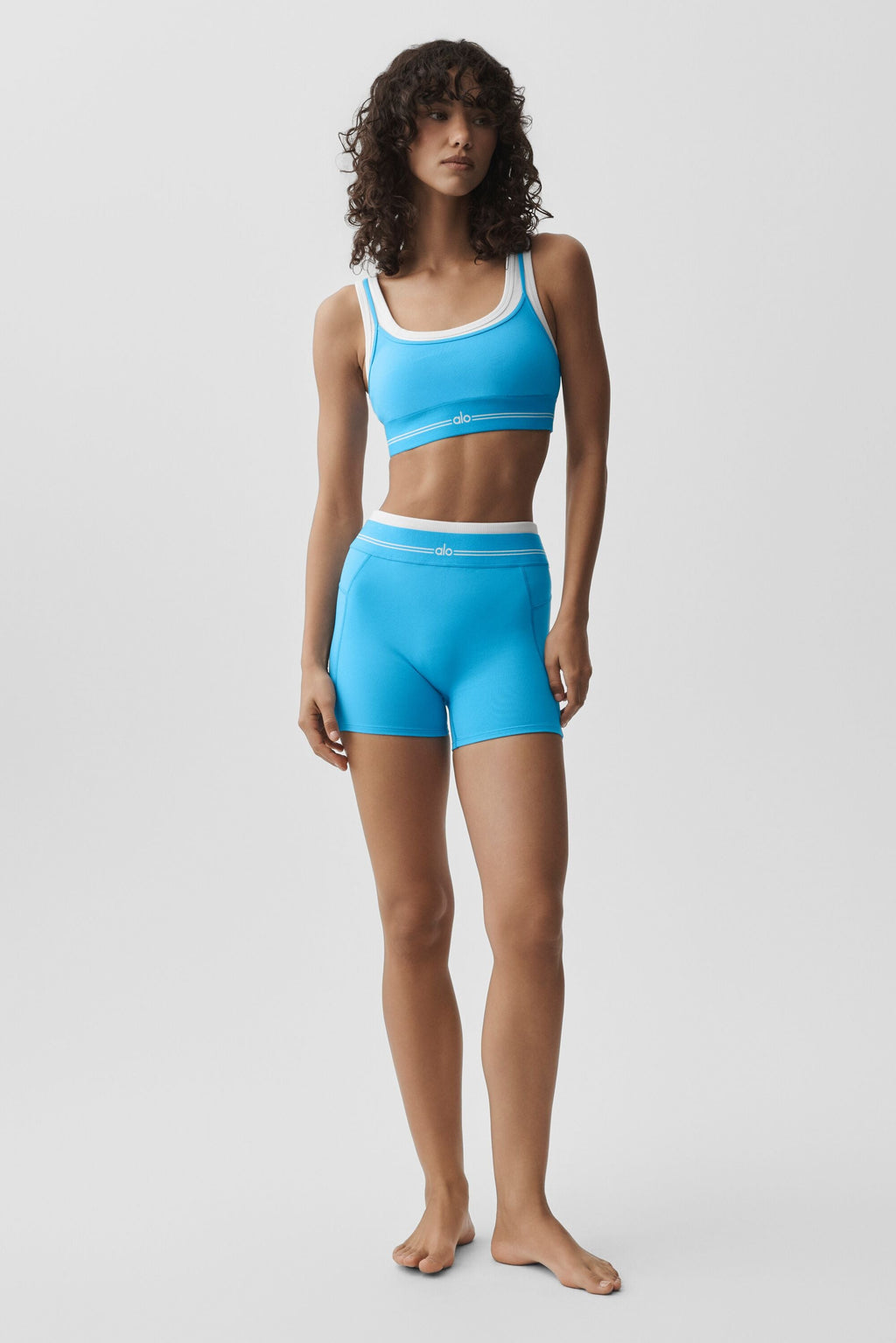 Airbrush Better Together Bra - Azure Blue/White image 5