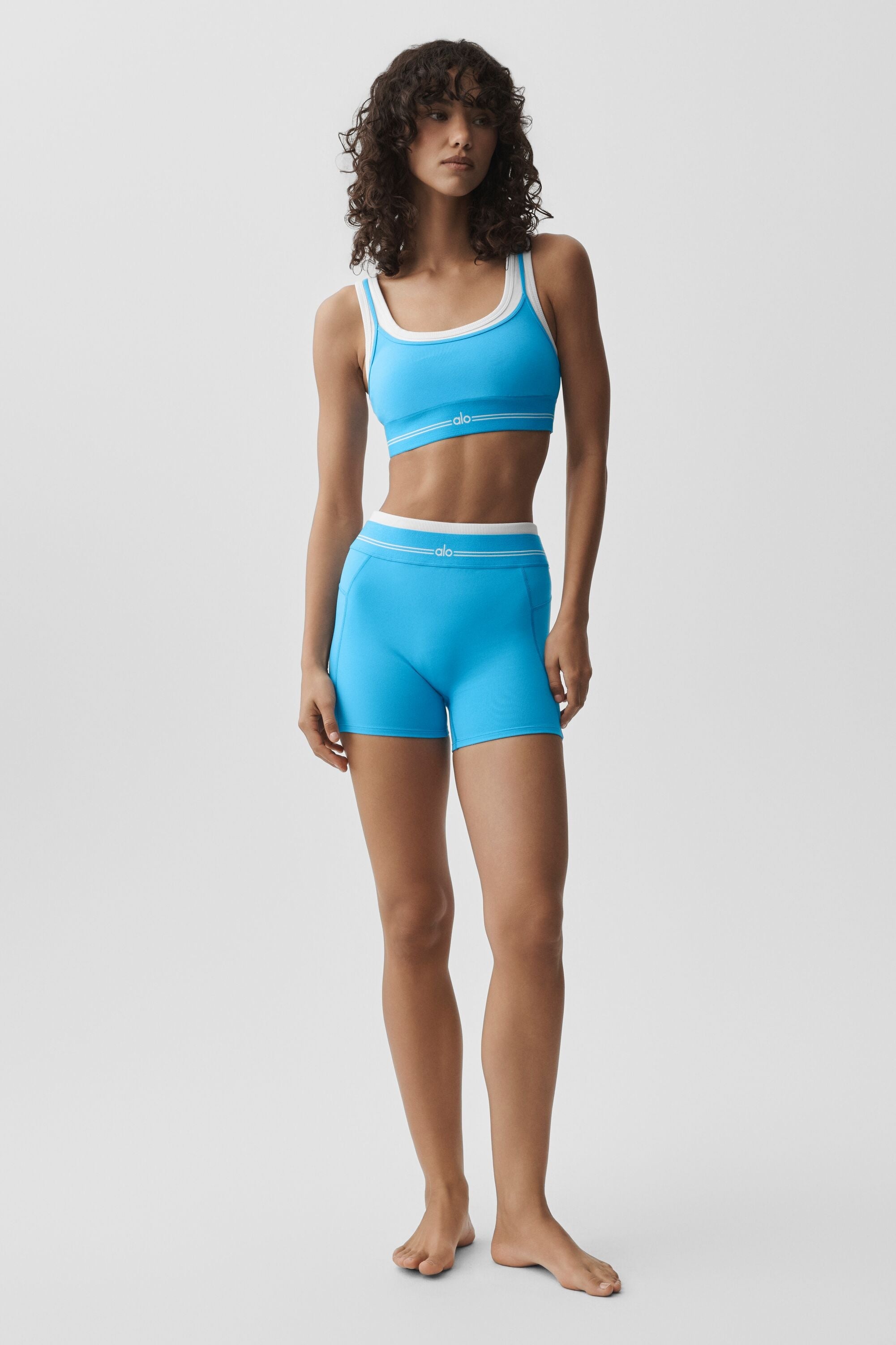 Airbrush Better Together Bra - Azure Blue/White image 5