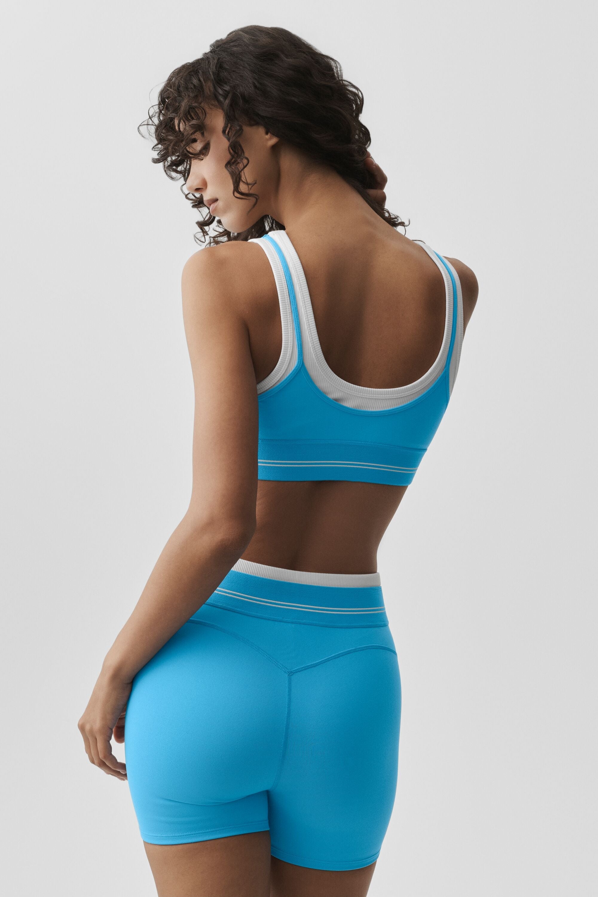 Airbrush Better Together Bra - Azure Blue/White image 2