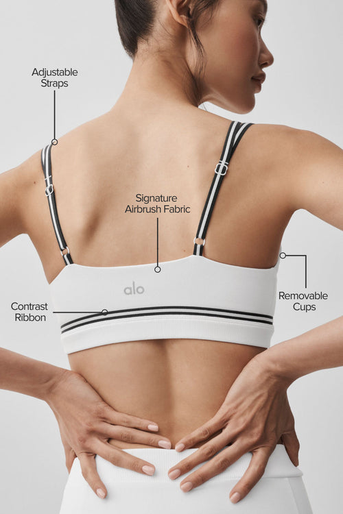 Airbrush Fast Track Bra - White/Black image 2