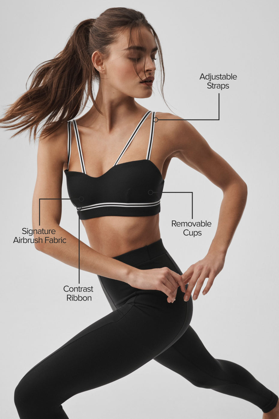 Airbrush Fast Track Bra - Black/White image 2