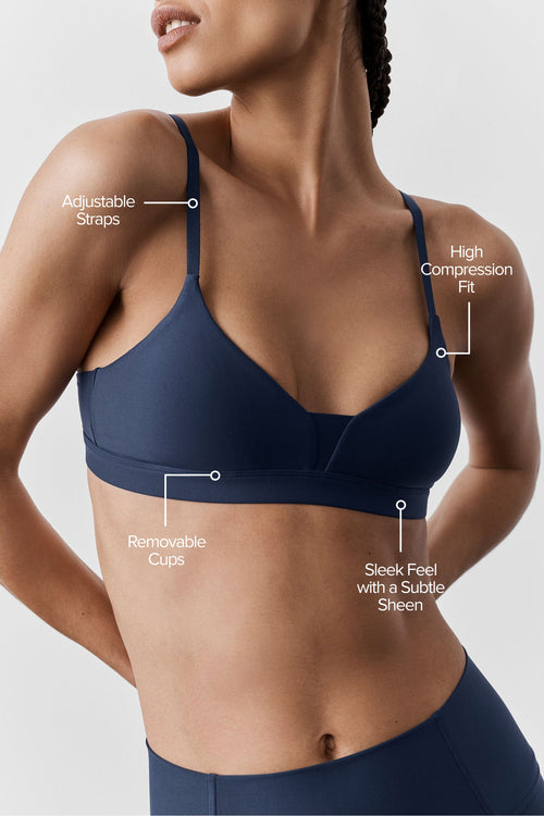 Airlift Fine Line Bra - Navy image 2