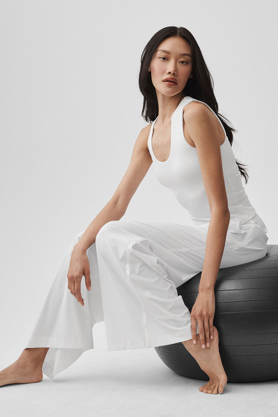 ALO Softsculpt No Nonsense Bra Tank - White image 3