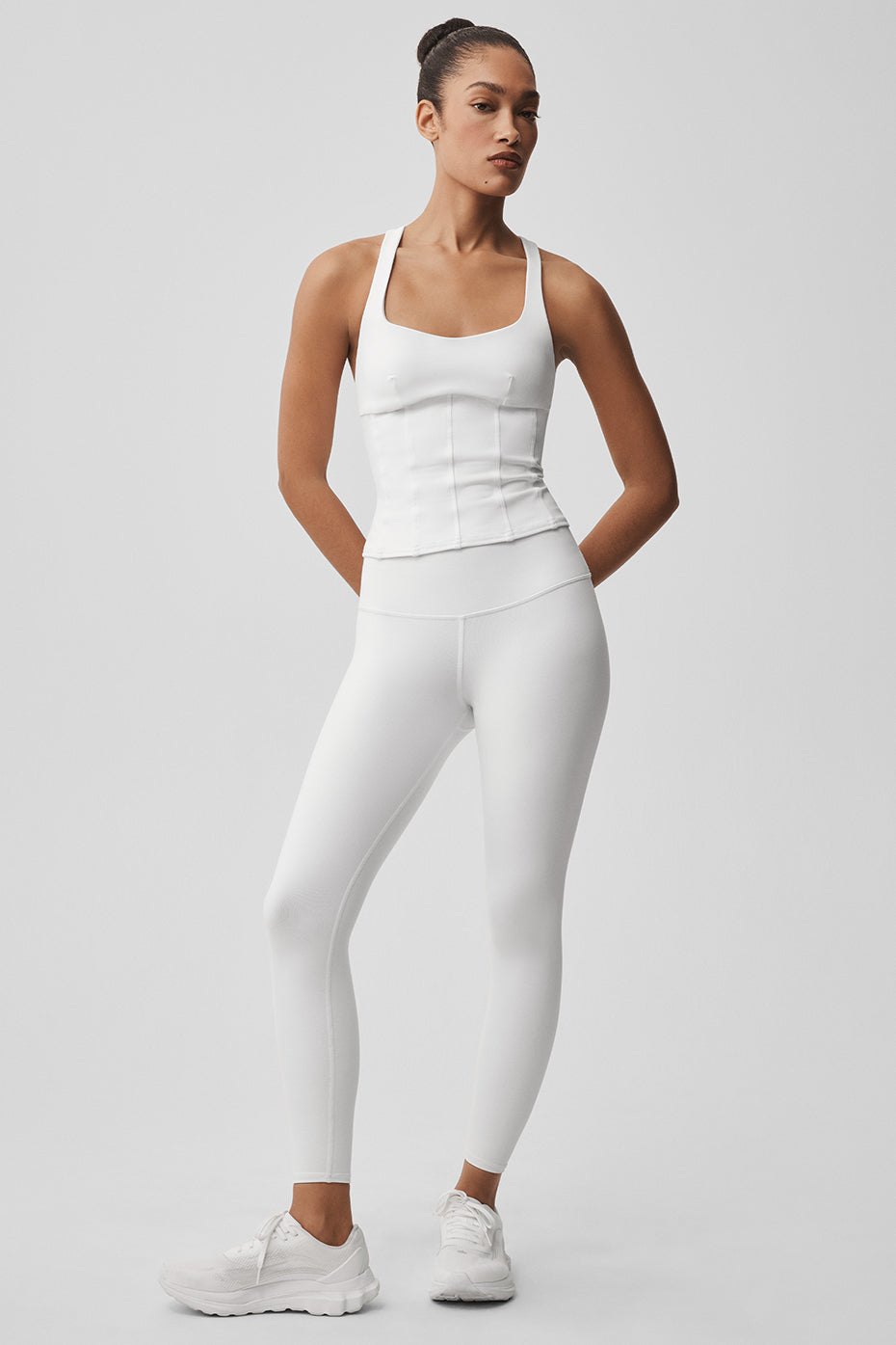 Airbrush Sparks Fly Corset Tank - White image 5