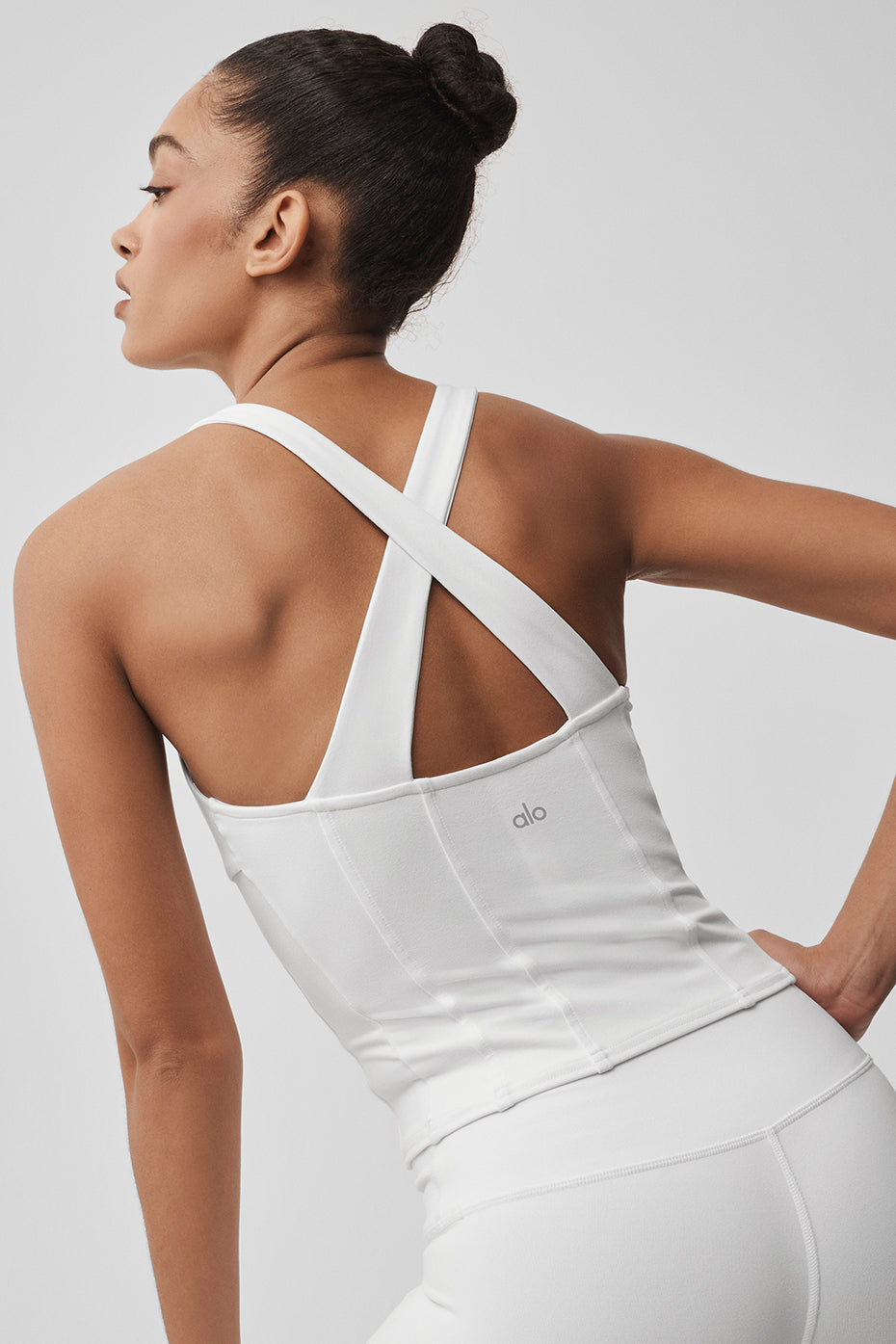 Airbrush Sparks Fly Corset Tank - White image 4