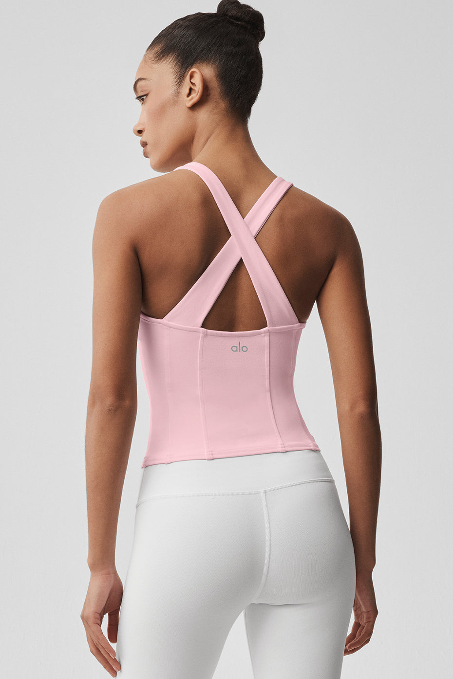 Airbrush Sparks Fly Corset Tank - Vintage Pink image 3