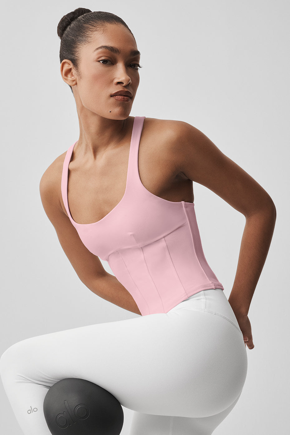 Airbrush Sparks Fly Corset Tank - Vintage Pink image 5
