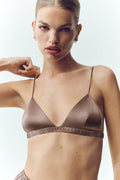 Silk Luminous Bra - Alpine Cocoa image 1