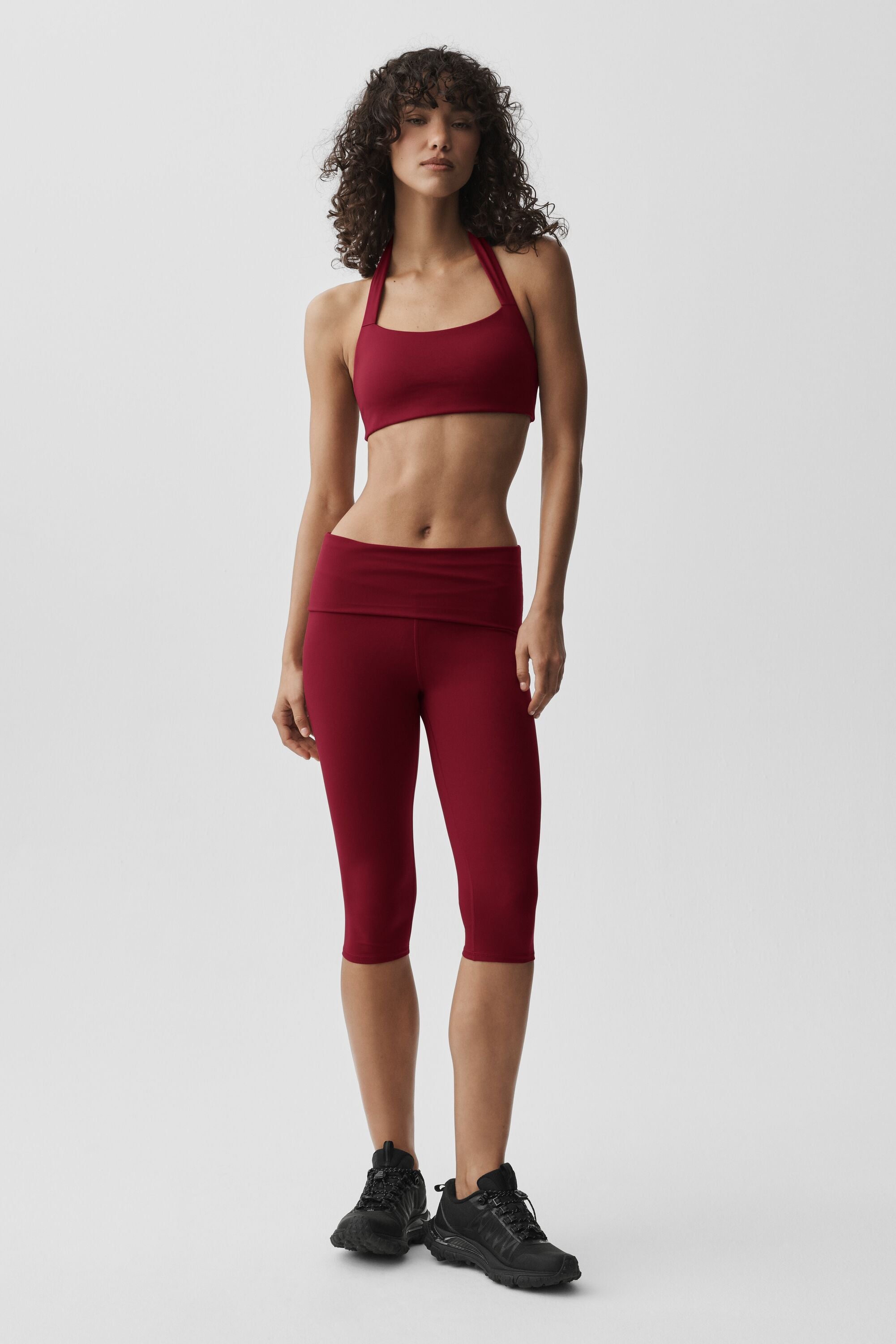 ALO Softsculpt Feel The Heat Halter Bra - Summer Romance Red image 5