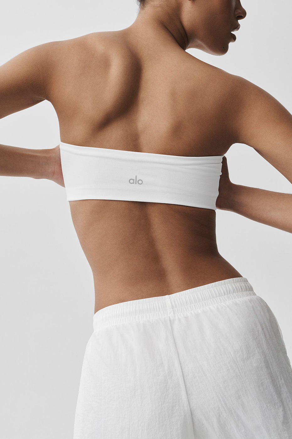 Airbrush Bandeau Bra - White image 4