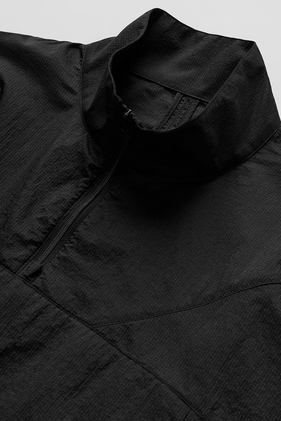 Cropped 1/4 Zip Aerial Pullover - Black image 6